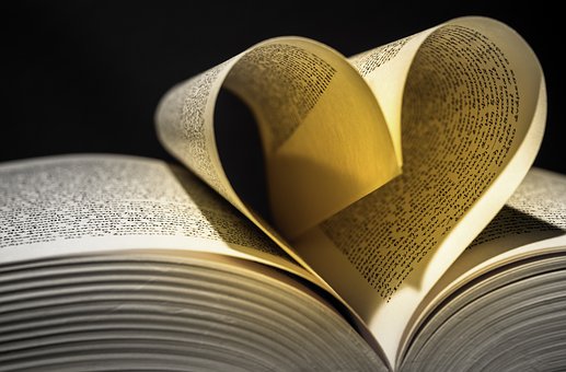 Book With Heart Pages